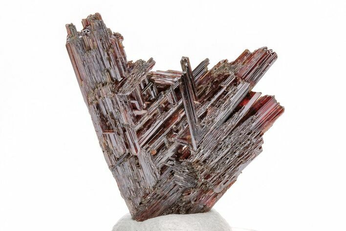 Deep-Red, Reticulated Rutile Crystals - Minas Gerais, Brazil #209356